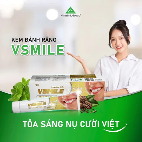 Kem đánh răng Vsmile hương vị cà phê 150g/ tuýp