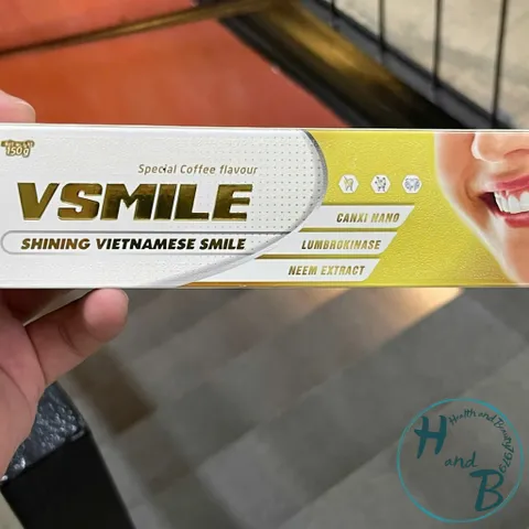 [MẪU MỚI] Kem đánh răng Vsmile hương cà phê đánh bật mảng bám 150g