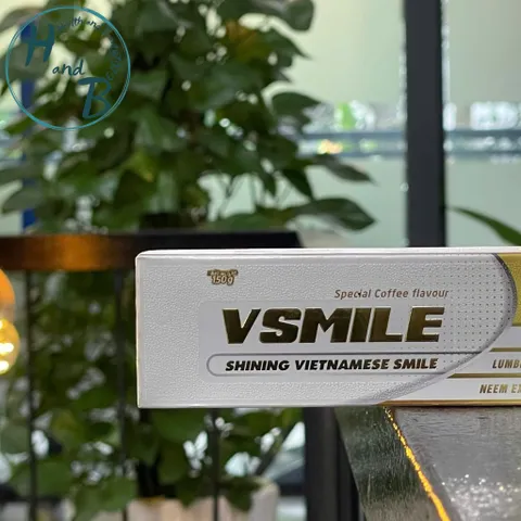 [MẪU MỚI] Kem đánh răng Vsmile hương cà phê đánh bật mảng bám 150g