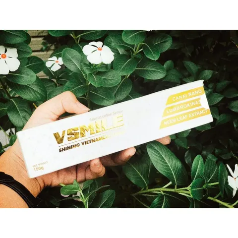 Kem đánh răng Vsmile vị cà phê giúp răng chắc khỏe, bảo vệ răng miệng cho nụ cười tỏa nắng 150g