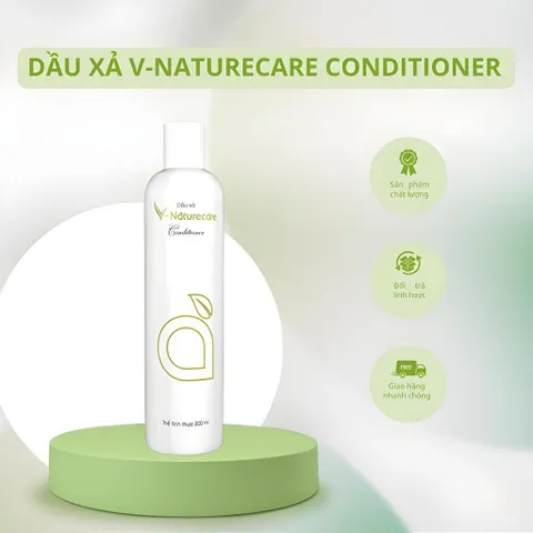 Dầu Xả V-NATURECARE CONDITIONER: Tóc siêu mượt thơm lâu, cấp ẩm tự nhiên, Dưỡng Tóc Men & Women