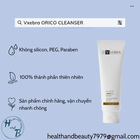 Sữa rửa mặt Vxebra sữa rửa mặt thiên nhiên cho mọi loại da tuýp/ 100g