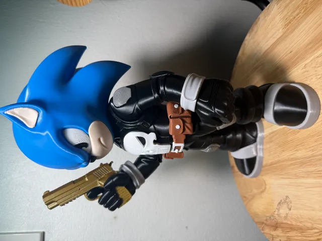 MÔ HÌNH SONIC THE PUNISHER IN 3D CAO 28CM