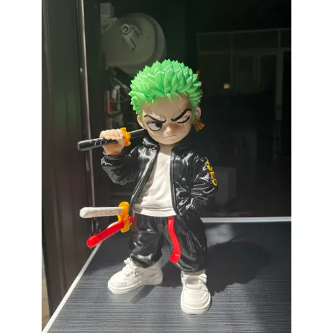 Mô Hình Chibi Zoro Streetwear One Piece In 3D