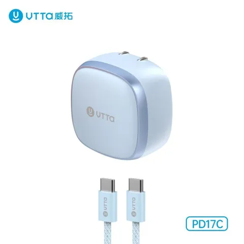 [ Có 3C]Củ Sạc Nhanh UTTA GaN 60W PD17C Mini, Sạc PD PPS AVS, Cổng Type-C, Chân Gập Gọn, Bảo Hành 12 Tháng