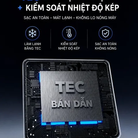 Đế Sạc Không Dây 3 Trong 1 TEC Làm Lạnh, Sạc Nhanh 15W Cho iPhone Apple Watch AirPods, Nam Châm Hút