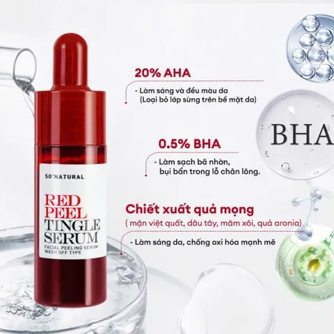 Tinh Chất Tái Tạo Da So Natural Red Peel Tingle Serum 11ml [hàng nhập khẩu]