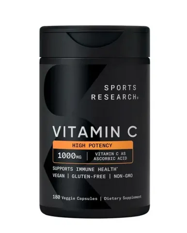 Viên uống bổ sung Vitamin C Sports Research 1000mg 180 viên