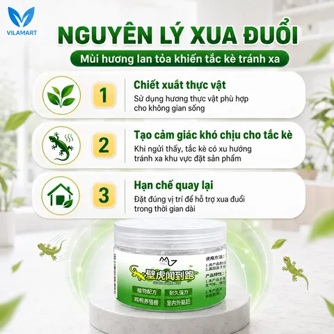 Thuốc Đuổi Thằn Lằn Tự Nhiên 120g – An Toàn Cho Mẹ Và Bé, Hiệu Quả Trong Nhà