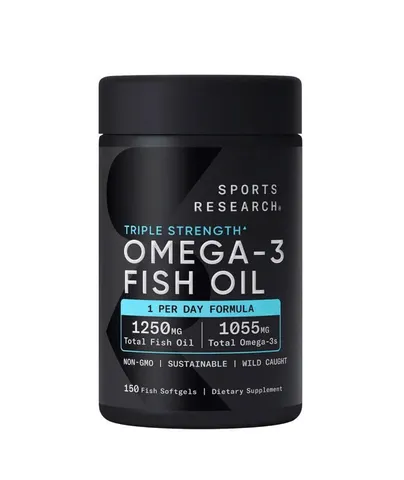 Viên uống dầu cá Sports Research Omega 3 Fish Oil 150 viên