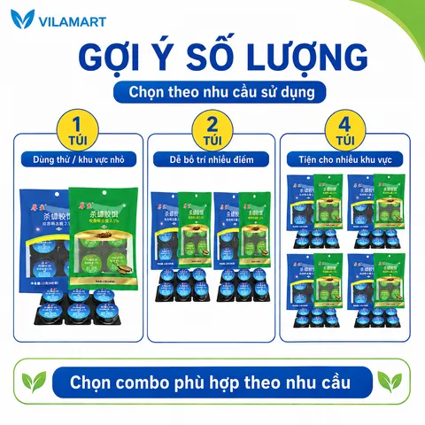 Bộ 6 Viên Mồi Diệt Gián, Thuốc Diệt Côn Trùng Sinh Học Không Độc Hại Dùng Trong Nhà Bếp, Hộ Gia Đình