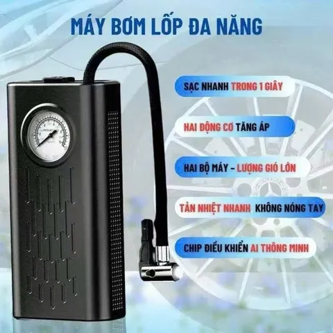 BƠM HƠI MINI NHỎ GỌN TIỆN DỤNG , BƠM XE MÁY Ô TÔ
