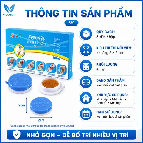 Thuốc diệt gián sinh học Housheng, diệt tận gốc tất cả các loại gián, hiệu quả, an toàn.