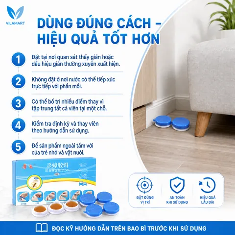 Thuốc diệt gián sinh học Housheng, diệt tận gốc tất cả các loại gián, hiệu quả, an toàn.