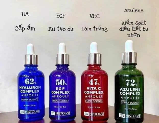HISTOLAB TINH CHẤT CẤP ẨM LÀM DỊU - HYALURON COMPLEX AMPOULE 62% 50ML
