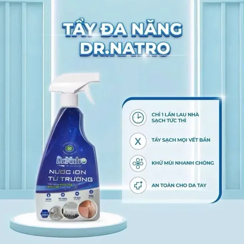 Chai tẩy đa năng Dr Natro 500ml làm sạch dầu mỡ, vệ sinh giày dép, sàn nhà an toàn lành tính