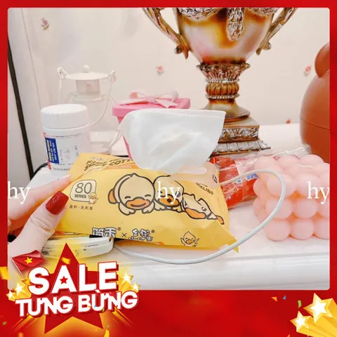 Giấy ướt gấu mỗi bịch 80 tờ (  10 gói) 813331