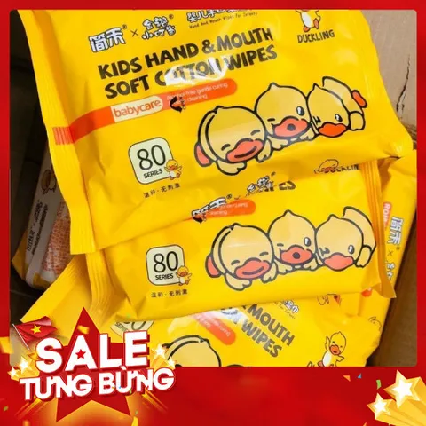 Giấy ướt gấu mỗi bịch 80 tờ (  10 gói) 813331