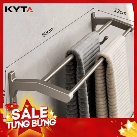 Giá Treo Khăn Nhà Tắm KYTA K81360 - Hợp Kim Nhôm Không Han Rỉ, Bền Đẹp 813339