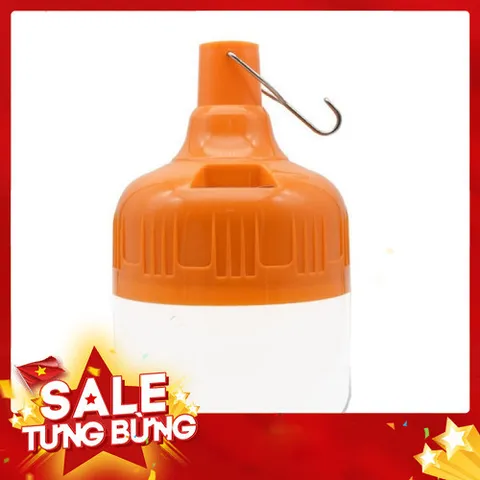 Bóng đèn LED sạc tích điện 150W với 3 chế độ sáng, chống nước, dùng khi mất điện 813345