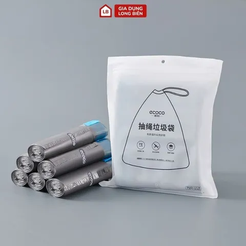 Túi Đựng Rác Có Quai Xách Siêu Dai ecoco (combo 5 cuộn) 813357