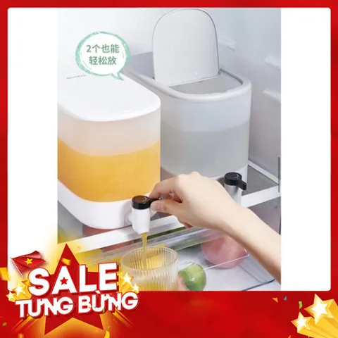 Bình nước tủ lạnh ECOCO 4L có vòi chịu nhiệt độ cao 813366