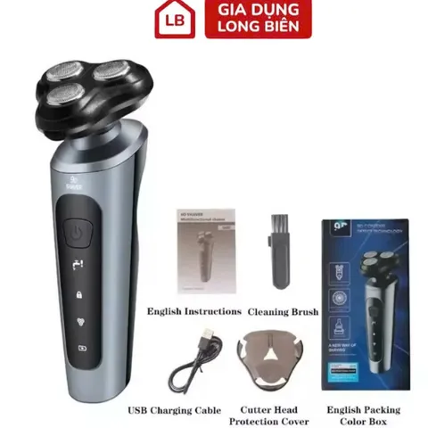 Máy Cạo Râu 9D SHAVER 4 in 1 Cao Cấp - Tặng Kèm 6 Phụ Kiện Tiện Lợi 813368