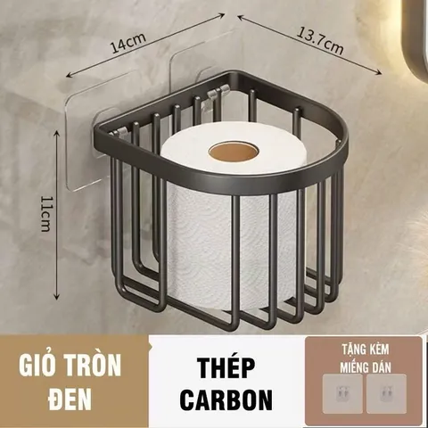 Giỏ treo giấy vệ sinh bằng nhôm không han rỉ 813381