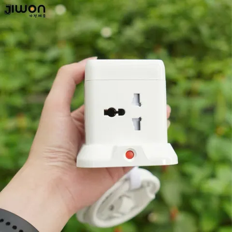 Ổ Cắm Điện Đa Năng JIWON - Tích Hợp Cổng USB và Type C, Tự Ngắt An Toàn, 4 Ổ, Chiều Dài 2.4m 813408