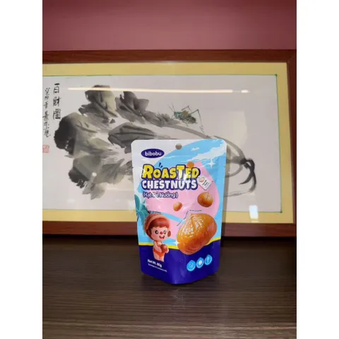 Combo 3 Gói Hạt Dẻ Nướng Vị Muối Biển Bibobu (80G) - Snack Ngon Bổ Dưỡng 813412