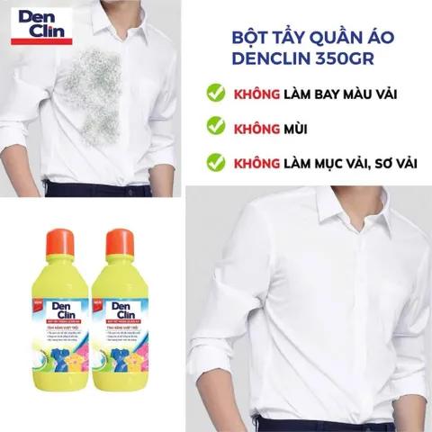 Lọ Tẩy Mốc Quần Áo Denclin Trắng Màu 350g - Giải Pháp Hiệu Quả Cho Quần Áo Của Bạn 813413