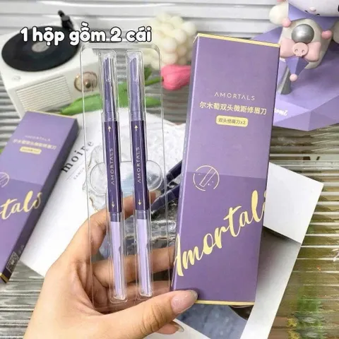 Bộ dao cạo lông màu 2 đầu Amortals -bí quyết đôi lông mày hoàn hảo 813414