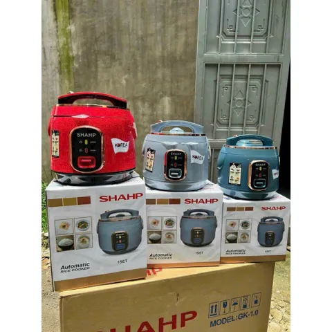 Nồi Cơm Điện SHAHP [1L/1.2L/1.8L] - Lòng Nồi Chống Dính Cao Cấp, Màu Xanh Pastel Sang Trọng - Nấu Cơm Chín Nhanh 813415