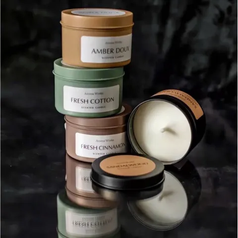 Combo 5 Hũ Nến Thơm Aroma Works Cao Cấp - Sáp Thơm Phòng Khử Mùi, Trang Trí Decor Sang Trọng (Nhiều Mùi Hương) 813416