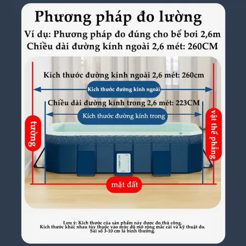 Bể Bơi Gấp Gọn Cho Bé Và Gia Đình 2.1M Không Cần Bơm Hơi - Bể Phao Tắm Thành Cứng Chịu Lực Cao Cấp Cách Nhiệt 813419