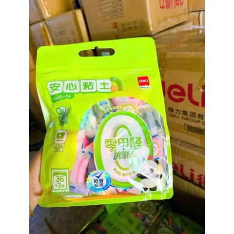 Đất Nặn Cho Bé DELI 36 Màu Kháng Khuẩn An Toàn, Đất Sét Tự Khô Siêu Nhẹ Không Chứa Formaldehyde Đóng Gói YC601-36 813424