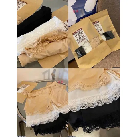 Set 3 Quần Mặc Trong Váy Phối Ren Cao Cấp - Quần Đùi Váy Nữ Thun Lạnh Co Giãn 4 Chiều Kháng Khuẩn Siêu Mềm Mịn 813426