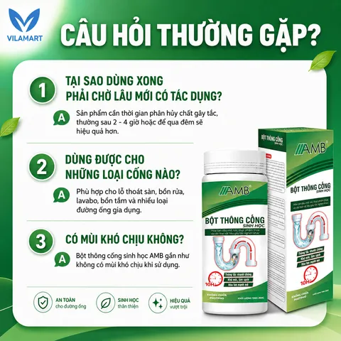 Lọ sinh học đa năng AMB, Viện Hàn lâm khoa học Việt Nam làm sạch, vệ sinh đường ống khử mùi hiệu quả