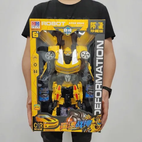 Đồ Chơi Robot Biến Hình Ô Tô Lôi Tốc Chiến Thần Cao Cấp, Mô Hình Siêu Nhân Robot Biến Hình Thành Xe Hộp Lớn Làm Quà Tặng