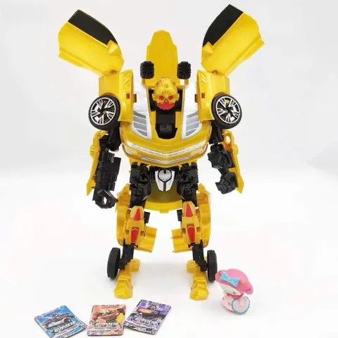 Đồ Chơi Robot Biến Hình Ô Tô Lôi Tốc Chiến Thần Cao Cấp, Mô Hình Siêu Nhân Robot Biến Hình Thành Xe Hộp Lớn Làm Quà Tặng