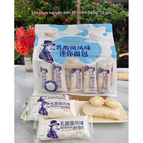 Bánh Sữa Chua Ông Già Heshan Gói 12 Cái - Snack Ngon Bổ Dưỡng Cho Cả Gia Đình 813450
