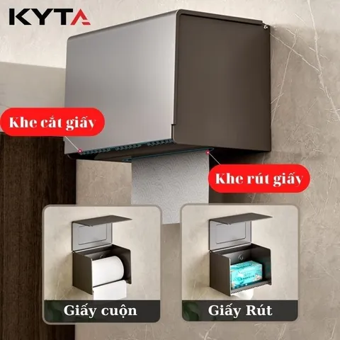 Hộp Đựng Giấy Vệ Sinh KYTA K8520 - Hợp Kim Nhôm Không Han Rỉ, Tiện Lợi 813478