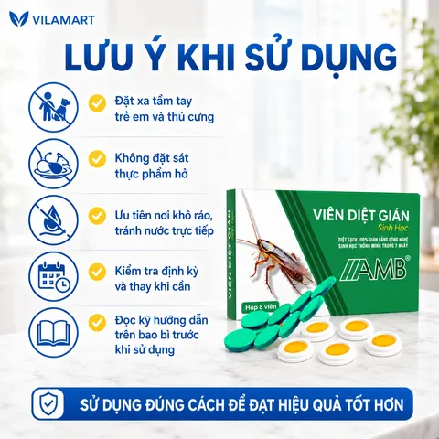 Thuốc Diệt Gián Sinh Học AMB – Diệt Nhiều Loại Gián, Dễ Sử Dụng, Hiệu Quả Cao