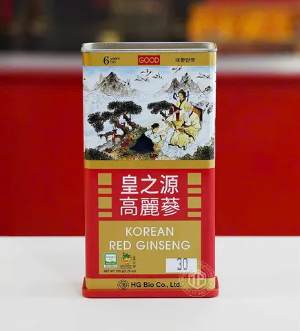 Hồng Sâm Củ Khô Hàn Quốc HG Bio Ginseng King 300g - Tăng Cường Sức Khỏe, Cân Bằng Huyết Áp, Giảm Mệt Mỏi, Thải Độc Tố 813549