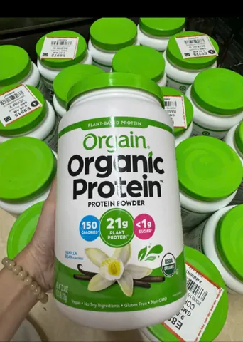 Bột Protein Hữu Cơ Org.... ain Organic Protein & Super foods Vani 2.7LB - Dinh Dưỡng Hỗ Trợ Tăng Cơ và Tăng Cân, Hương Vị Ngon, 
