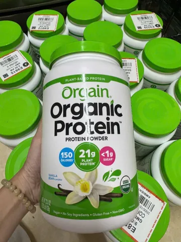 Bột Protein Hữu Cơ Org.... ain Organic Protein & Super foods Vani 2.7LB - Dinh Dưỡng Hỗ Trợ Tăng Cơ và Tăng Cân, Hương Vị Ngon,nhap my