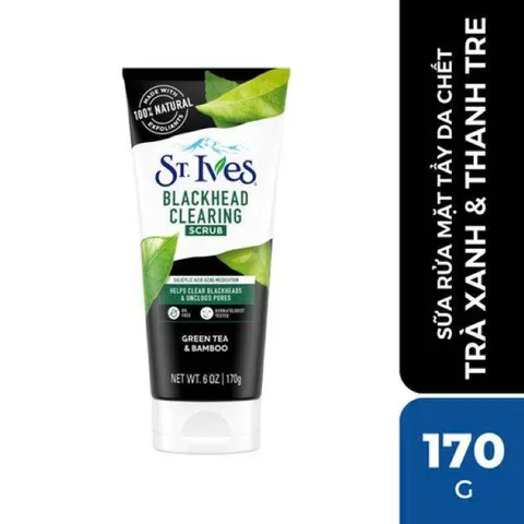 Sữa Rửa Mặt ST.IVES Tẩy Da Chết Chiết Xuất Thiên Nhiên 170g [hàng nhập khẩu]