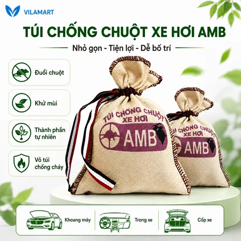 Túi chống chuột AMB chính hãng, đuổi chuột ô tô hiệu quả, ngăn chuột cắn dây điện