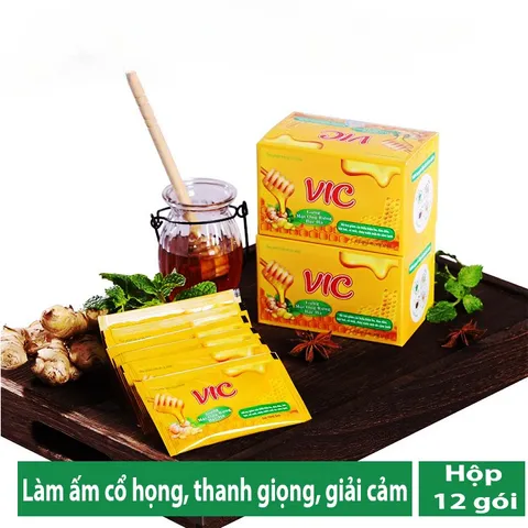 Siro Vic - Hỗ Trợ Giảm Ho, Sổ Mũi, Đau Đầu Do Cảm Lạnh Hộp 12 gói