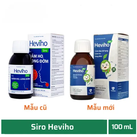 Siro Heviho - Chính Hãng Việt Nam Chai 100ml - Giúp Giảm Ho, Đau Rát Họng, Long Đờm Cho Trẻ